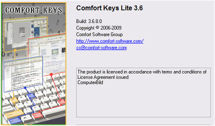 Comfort keys Lite 3.6 Comfort keys Lite 3.6