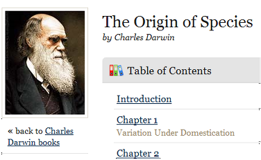 The Orgin of Species The Orgin of Species