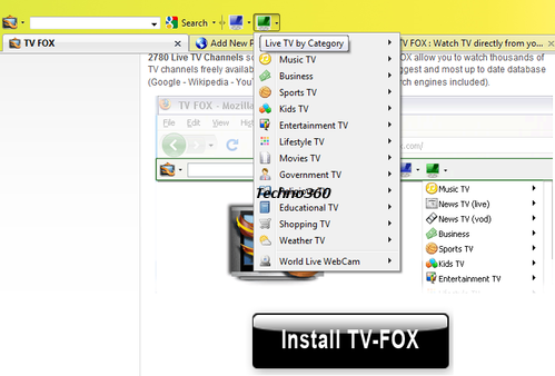 TV Fox -firefox addon