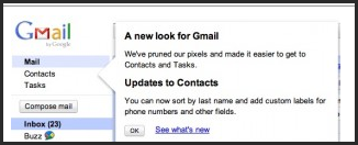A new look for Gmail