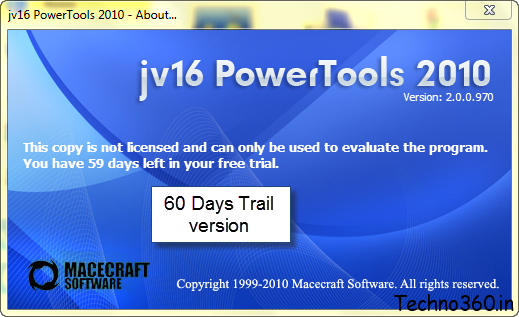 jv16 PowerTools 2010 60 days trail version