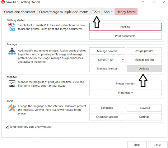 novaPDF Lite 10 License Activation