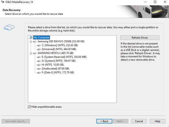 O&O MediaRecovery UI