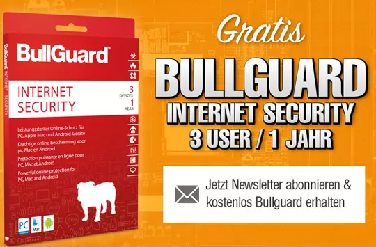 BullGuard Internet Security 2021 Free 1 Year License -3 PC