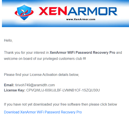 XenArmor WiFi Password Recovery Pro License Key
