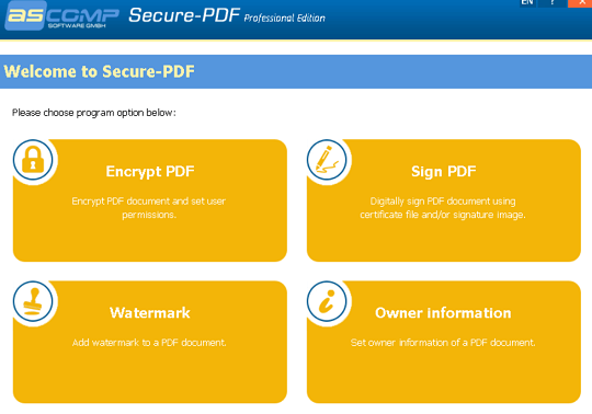 ASCOMP Secure-PDF
