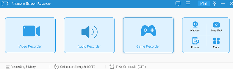 Vidmore Screen Recorder - Main Window