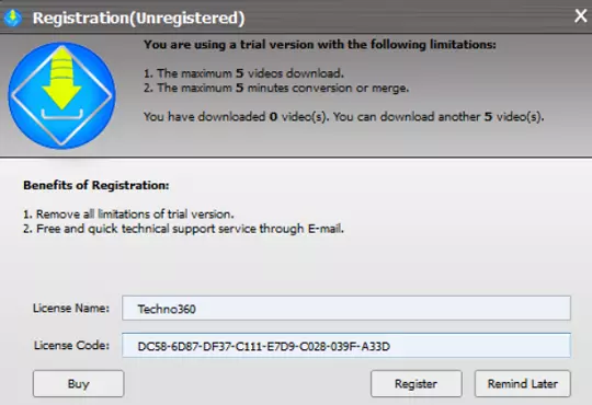 Allavsoft License Code