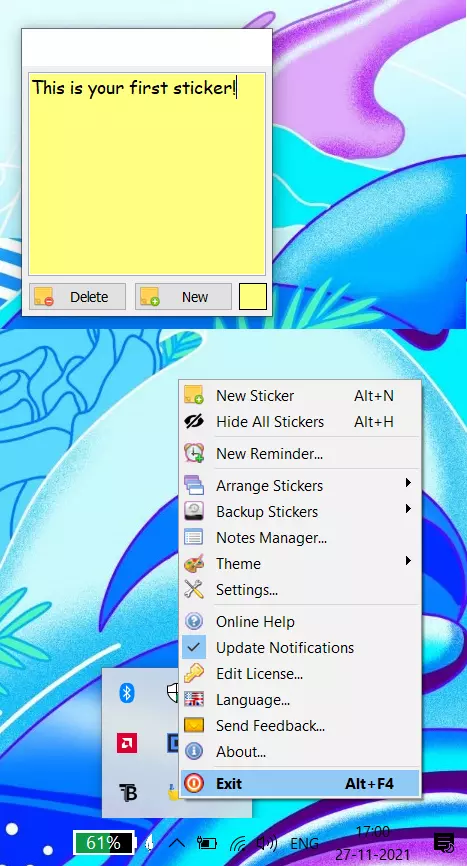 Wow Sticky Notes Interface - UI