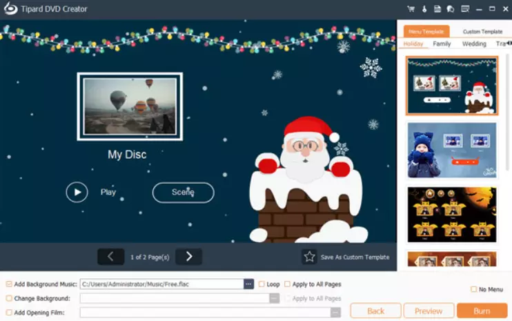 Tipard DVD Creator UI