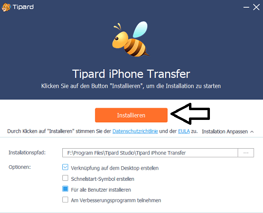 Tipard iPhone Transfer License