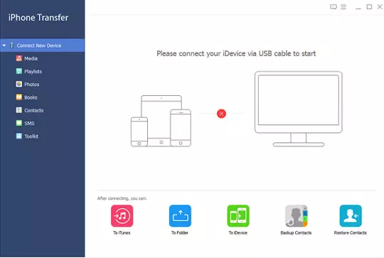 Tipard iPhone Transfer UI