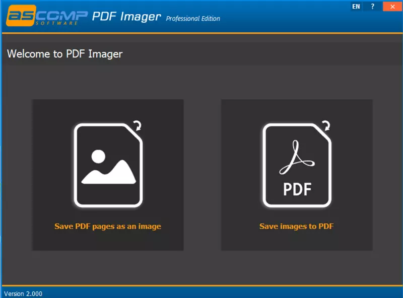 ASCOMP PDF Imager UI