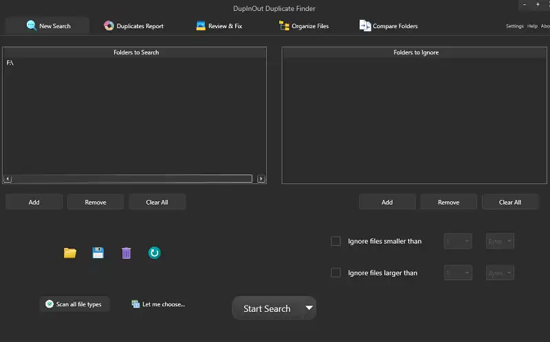 DupInOut Duplicate Finder UI