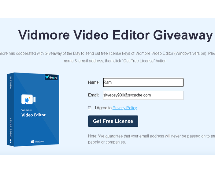 Vidmore Editor License