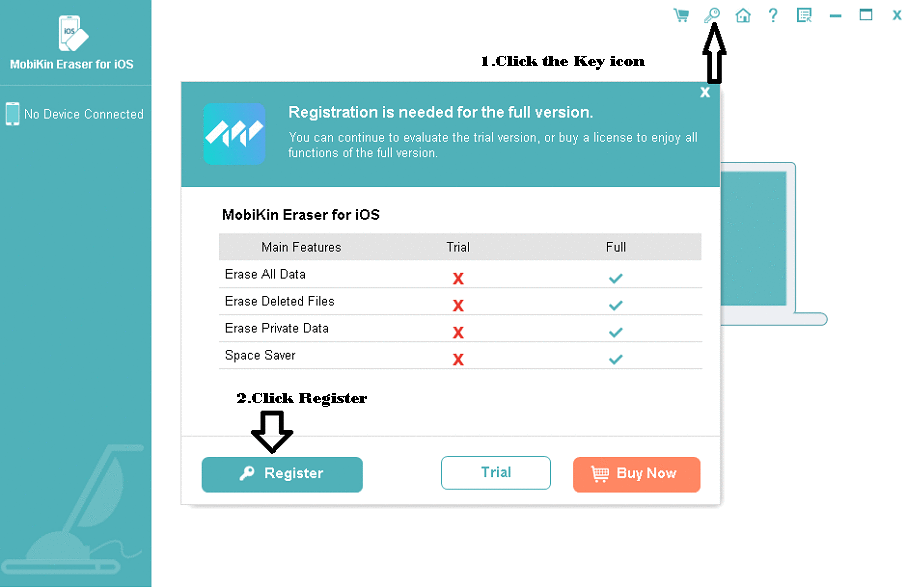 MobiKin Eraser for iOS License