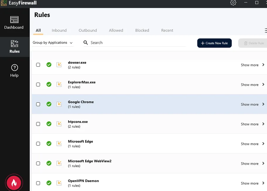 Abelsoft EasyFirewall Rules