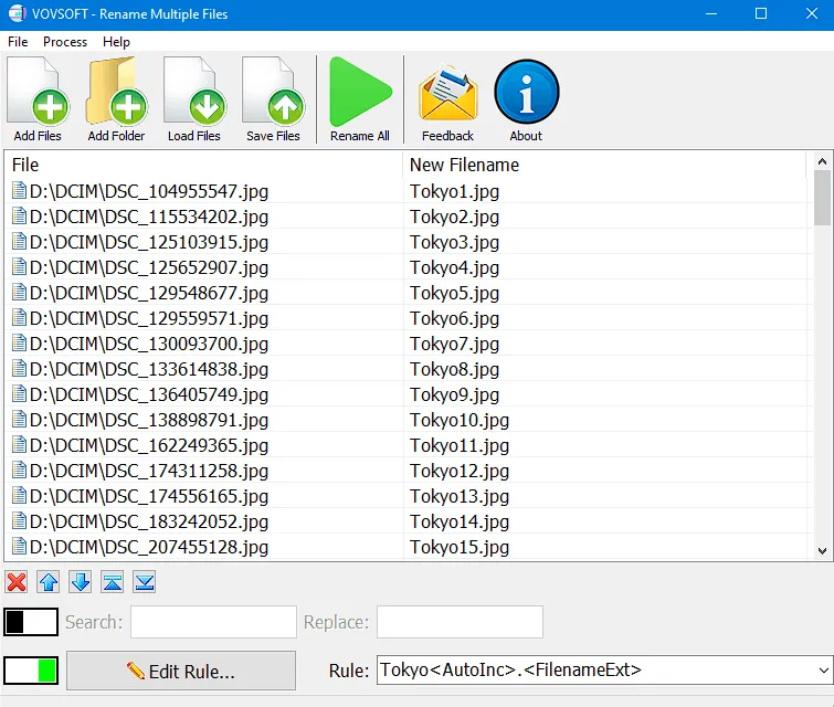 Wowsoft Rename Multiple Files