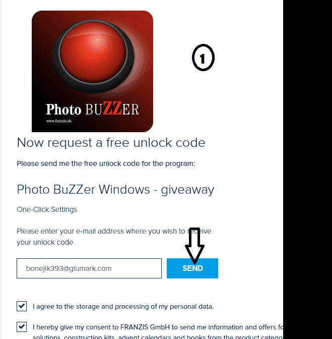 photo buzzer gift