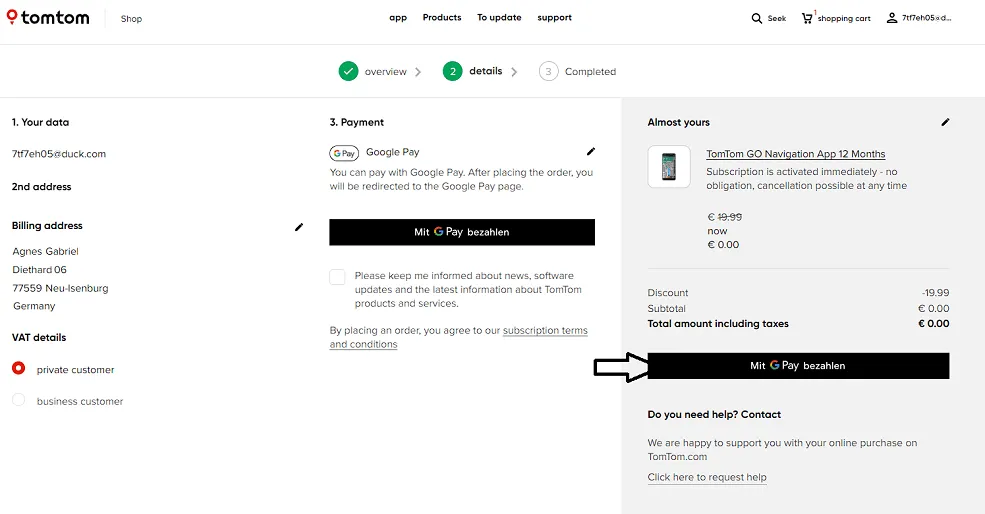 TomTom GO Navigation free Subscription
