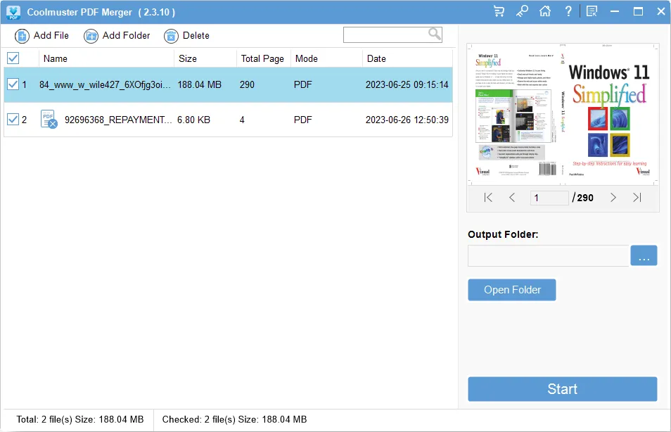 Coolmaster PDF Merger UI