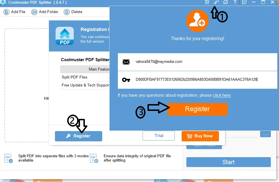 Coolmuster PDF Splitter License