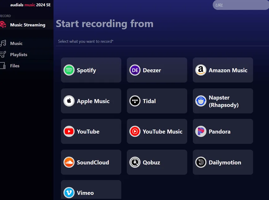 Audials Music 2024 UI