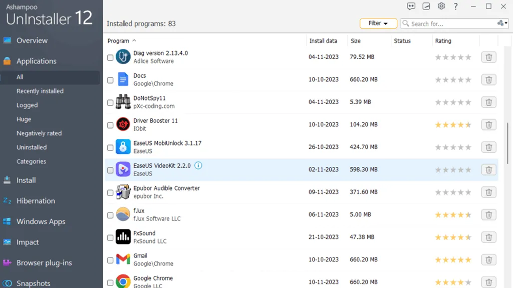 Ashampoo Uninstaller 12