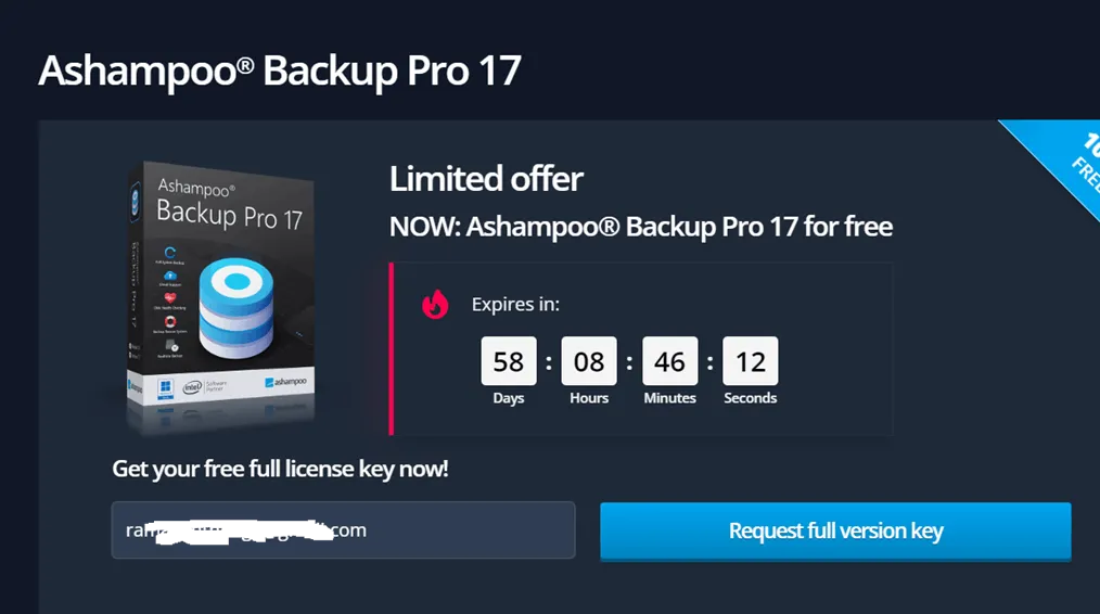 Ashampoo Backup Pro 17 Promo Page