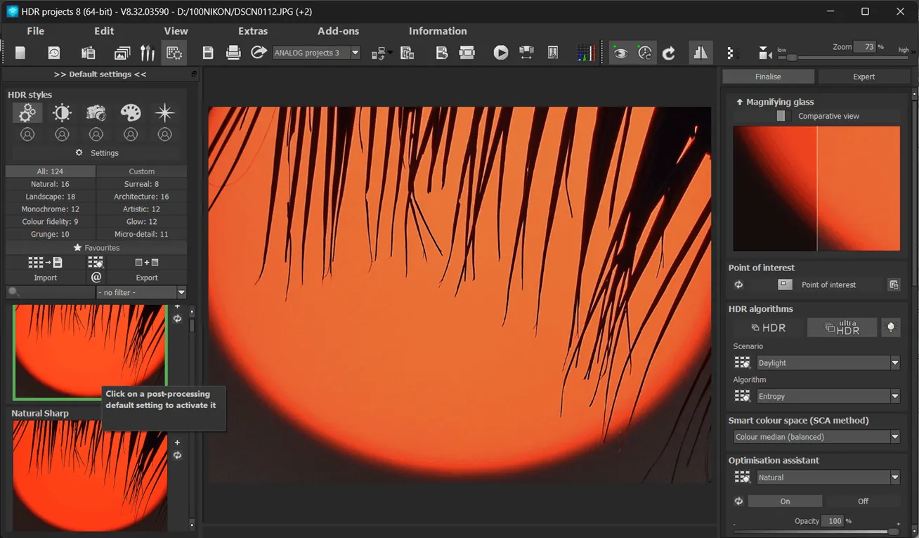 Franzese HDR Projects 8 UI