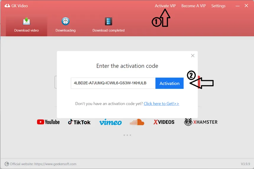 geekersoft video saver license code