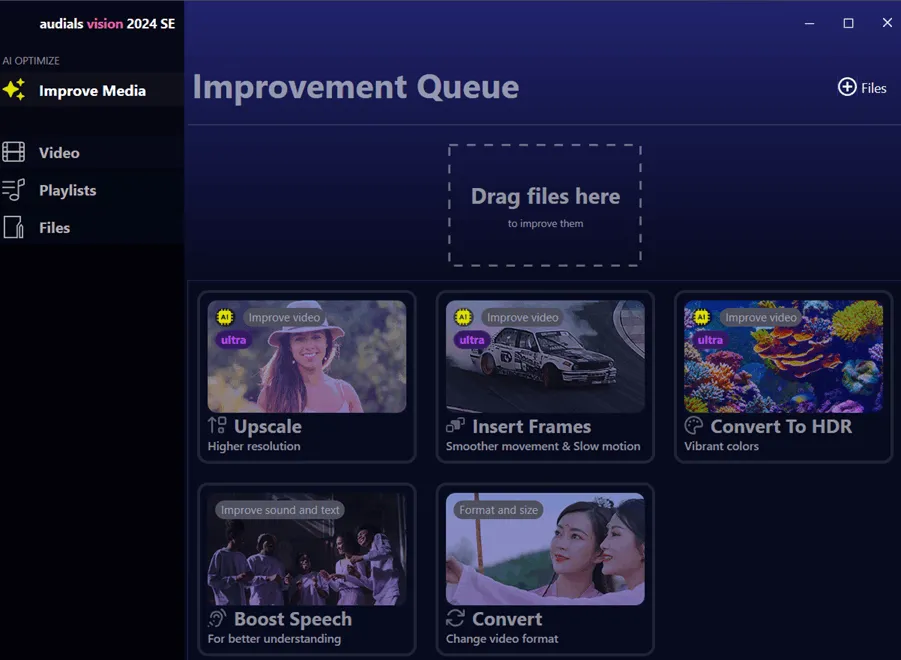 Audials Vision 2024 SE UI