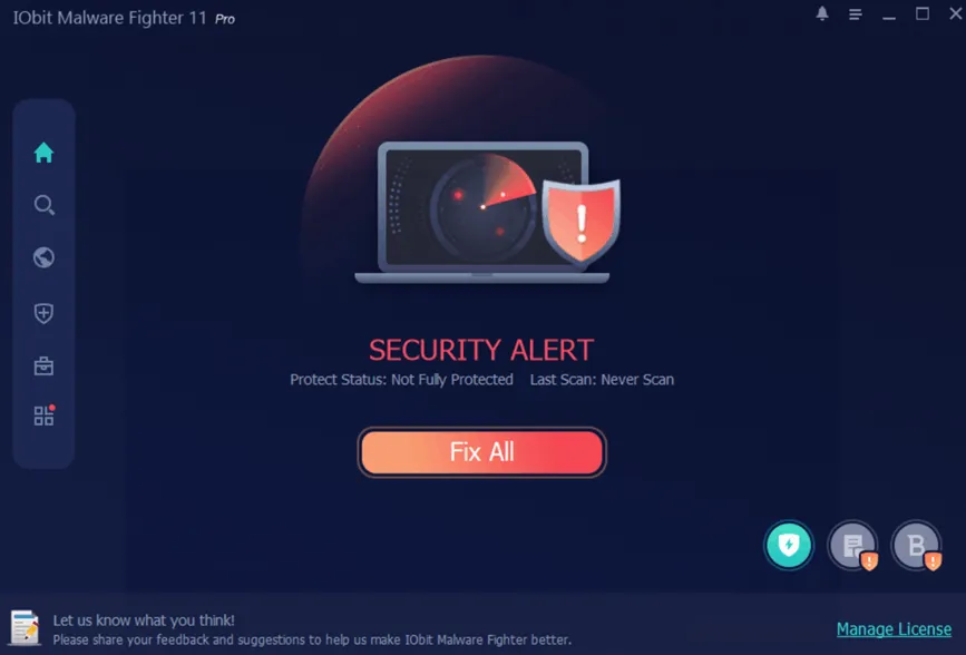 IObit Malware Fighter Pro 11 UI